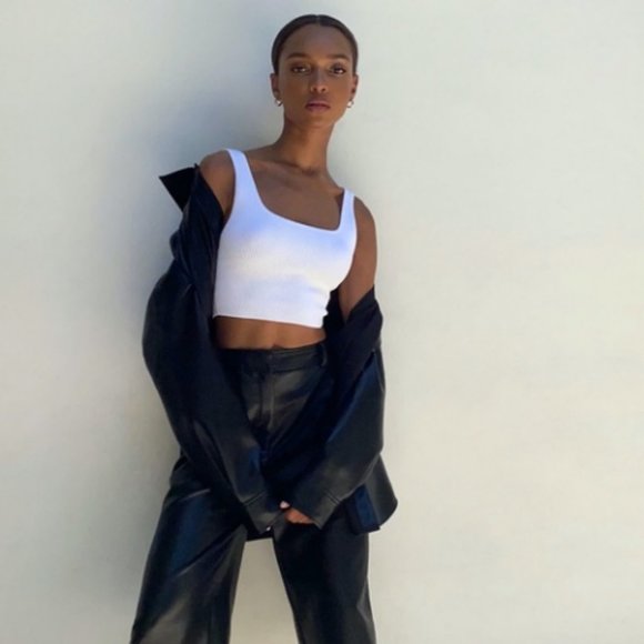 Aritzia Babaton Sculpt Knit Tank (White) - Picture 2 of 5